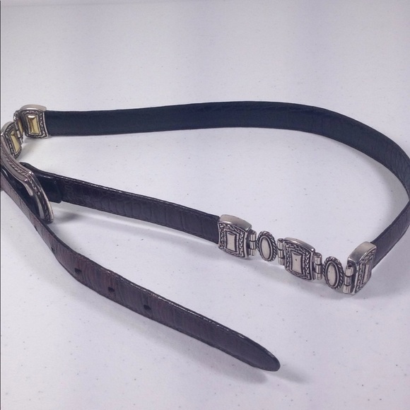 Reversible Accented Leather Belt Size L/34 - Picture 6 of 8